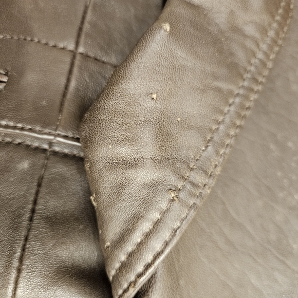 NWT - "Leather Elements" Brown Soft Leather Coat - Size 1X - Picture 16 of 16